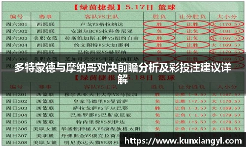 多特蒙德与摩纳哥对决前瞻分析及彩投注建议详解